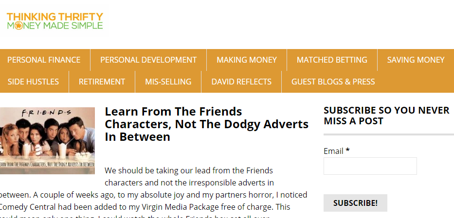 Best Money Saving Blogs - Thinking Thrifty